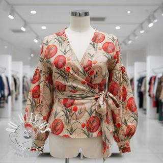 Jersey VISCOSE Enjoy The Silence red digital print