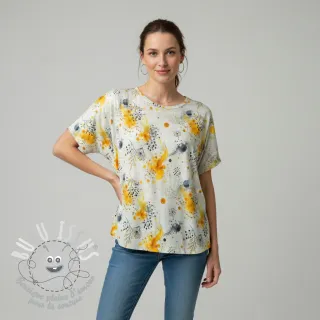 Jersey VISCOSE Soothing Fields yellow digital print