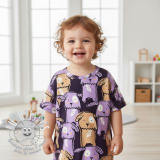 Jersey Funny dogs dark purple