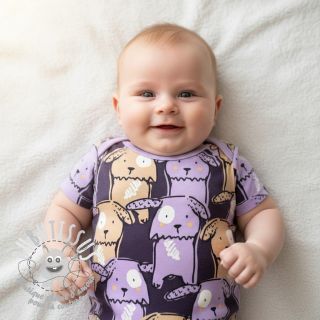 Jersey Funny dogs dark purple