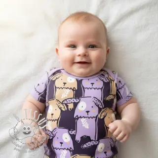 Jersey Funny dogs dark purple