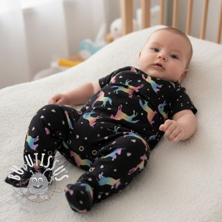 Jersey Unicorns parade black digital print