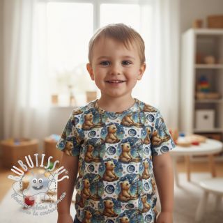 Jersey Mini animals design A digital print