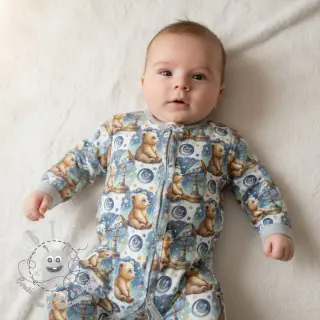 Jersey Mini animals design A digital print