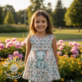 Jersey Mini animals design B digital print