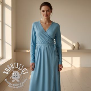 Jersey VISCOSE LYCRA HEAVY blue topaz