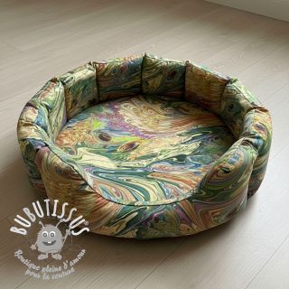 Fourrure Peacock green digital print