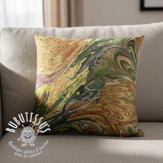 Fourrure Peacock green digital print