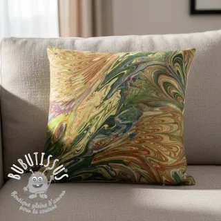 Fourrure Peacock green digital print