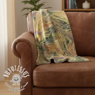 Fourrure Peacock green digital print