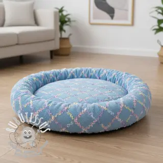 Fausse fourrure avec tulle MULTI blue shadow