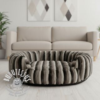 Fourrure Stripe dark brown