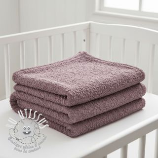 Fourrure Curly mauve