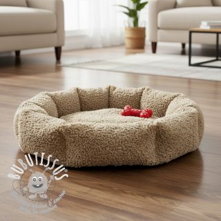 Fourrure Curly beige