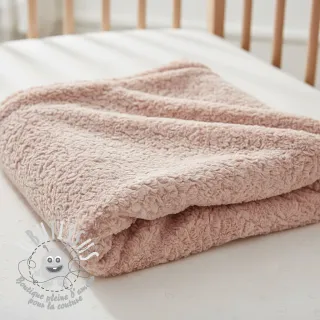 Fourrure Curly rose