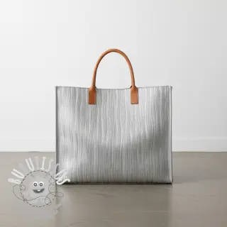 Simili cuir ECORCE argent