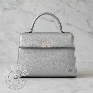 Simili cuir KARIA argent