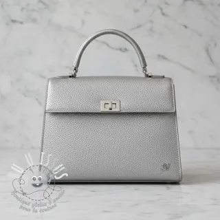 Simili cuir KARIA argent
