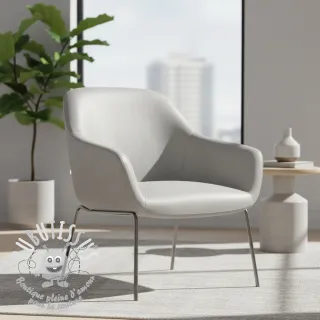 Simili cuir KARIA argent