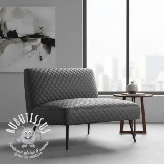 Simili cuir MATELASSE ardoise