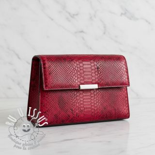 Simili cuir COBRA rouge