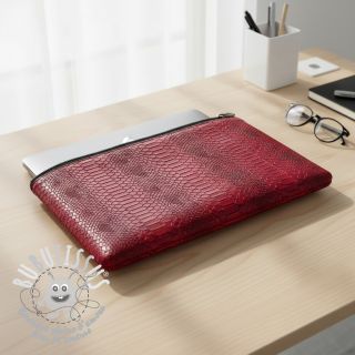 Simili cuir COBRA rouge