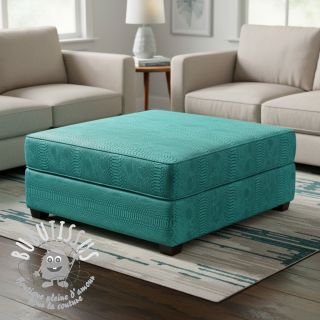 Simili cuir COBRA turquoise