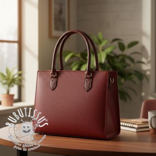 Simili cuir KARIA bordeaux