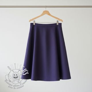 Viscose lin WASHED navy