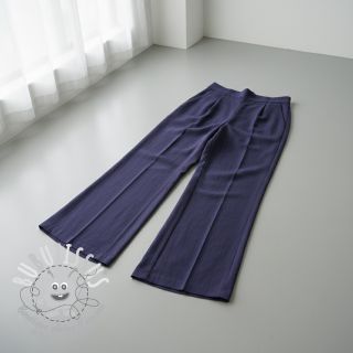 Viscose lin WASHED navy