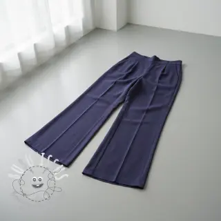 Viscose lin WASHED navy