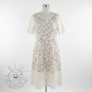 Viscose lin FOIL Leaves bronze