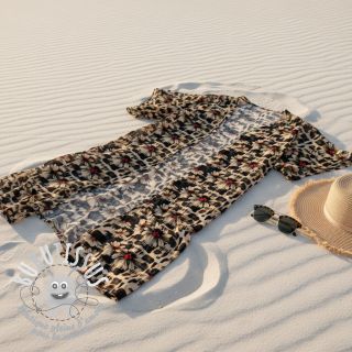 Viscose lin Daisy design B digital print