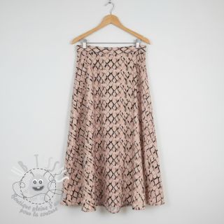 Viscose lin Ivy Diamonds design B digital print