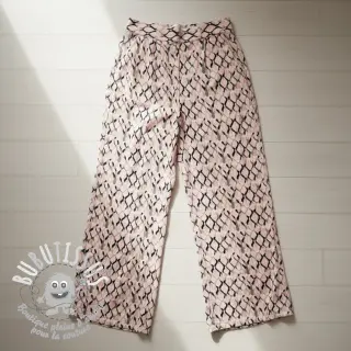 Viscose lin Ivy Diamonds design B digital print