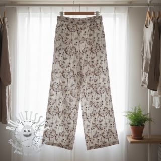 Viscose lin Agapanthus design D digital print