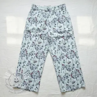 Viscose lin Agapanthus design B digital print