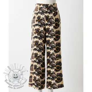 Viscose lin Sunlower design A digital print