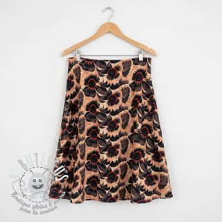 Viscose lin Sunlower design B digital print