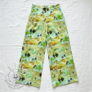 Viscose lin Egypt design A digital print