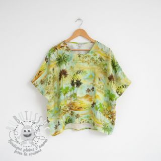 Viscose lin Egypt design A digital print