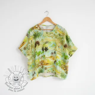 Viscose lin Egypt design A digital print