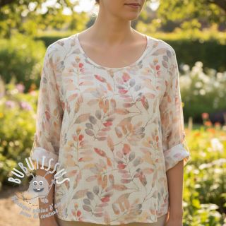 Viscose lin Natural Lin Lissy pink digital print