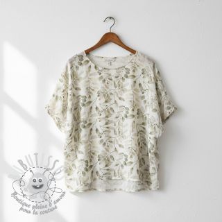 Viscose lin Natural Lin Lissy ecru digital print