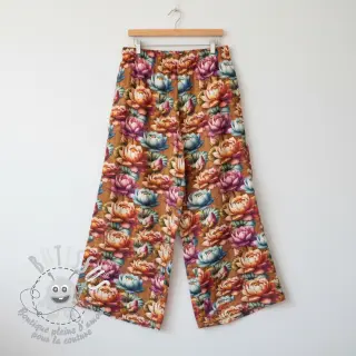 Viscose lin Marigold design C digital print