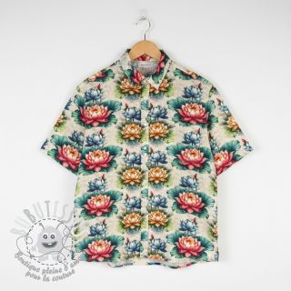 Viscose lin Clover design D digital print