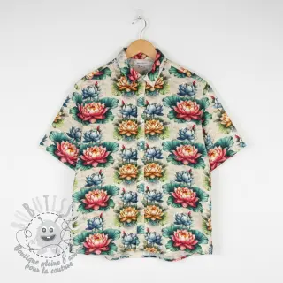 Viscose lin Clover design D digital print