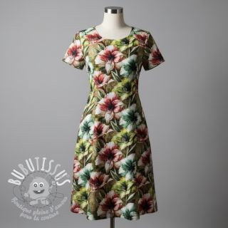 Viscose lin Azalea design C digital print