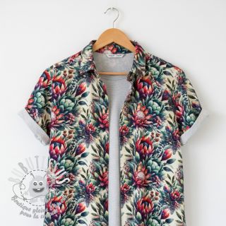 Viscose lin Azalea design D digital print