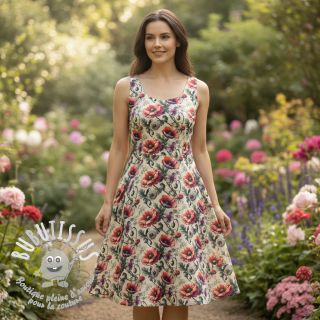 Viscose lin Liana design C digital print